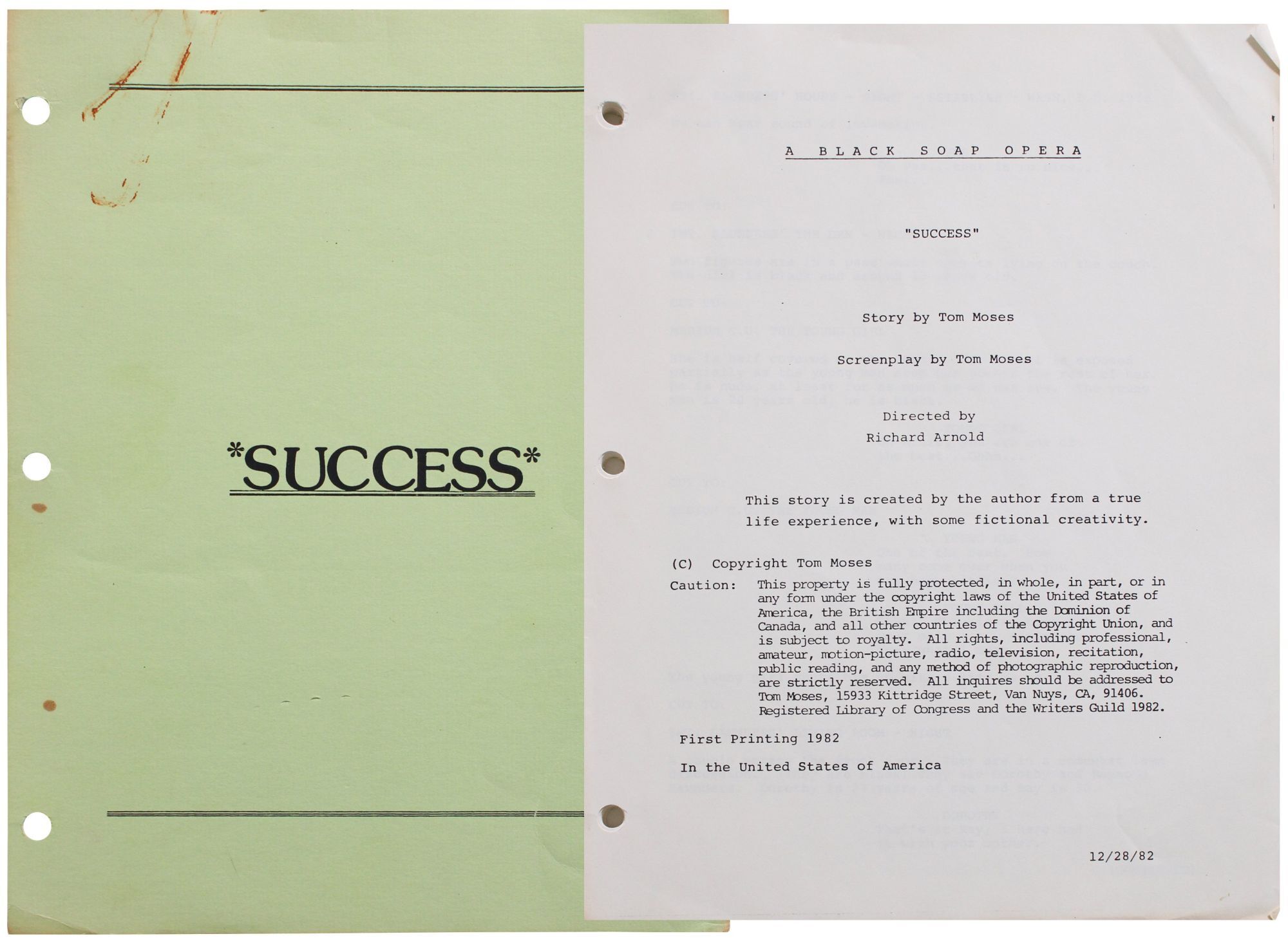 Soap Opera Script Example Success Script for an African American Soap Opera | Tom Moses