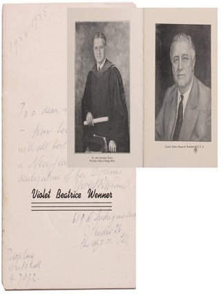 Item #8314 Violet Beatrice Wenner [Cover title