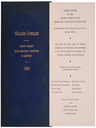 Item #8315 Golden Jubilee of the Baptist Women's State Missionary Convention of Kentucky