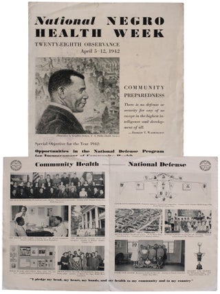 Item #8385 National Negro Health Week. Twenty-Eighth Observance . . . [Cover title