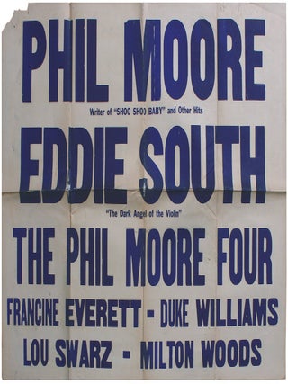 Item #8431 [Large Poster Promoting Phil Moore and Others
