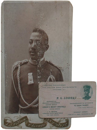 Item #8433 [Cabinet Card and Business Card of P.G. Lowery