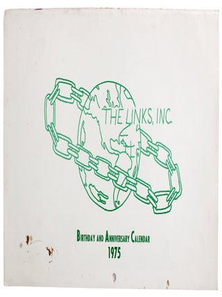 Item #8596 The Links, Inc. Birthday and Anniversary Calendar Monroe Louisiana