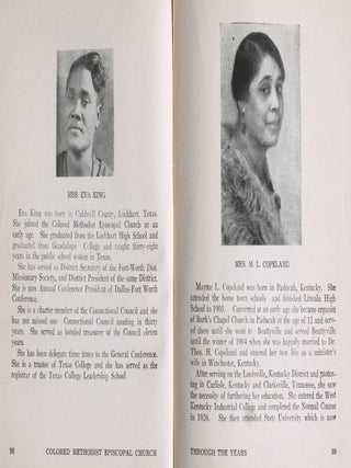 Craig, Maxie Harris; Harris, Eula Wallace. Colored Methodist Episcopal Church Through The Years.