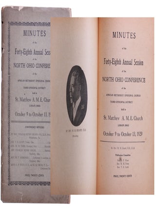 Item #8672 Minutes of the Forty-Eighth Annual Session of the North Ohio Conference of the African...