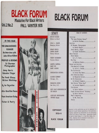 Item #8722 Mungin, Horace (editor-in-chief). Black Forum [Vol. 2, No. 2 (Fall/Winter 1978