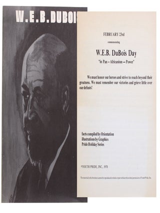 Item #8733 February 23rd commemorating W.E.B. DuBois Day “in Pan-Africanism-Power.”