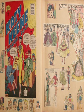 [Collection of Clipped Katy Keene Comic Book Art].