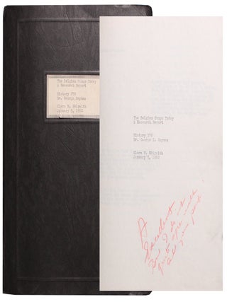 Item #8925 The Belgian Congo Today. A Research Report. Clara M. Skipwith
