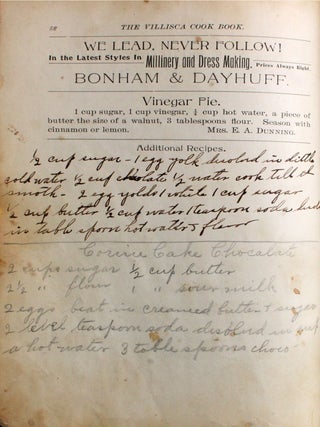 The Villisca Cook Book. A Collection of Well-Tested Recipes Contributed by the Ladies of . . .
