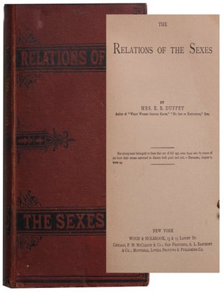 Item #9010 The Relations of the Sexes. Duffey Mrs, liza, isbee