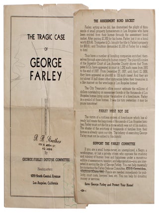 Item #9079 The Tragic Case of George Farley [Cover title