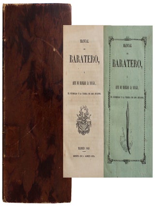 Item #9121 Manual del Baratero, ó Arte de Manejar la Navaja