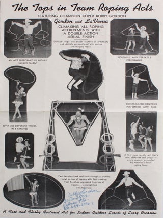 Item #9133 [Photographs and Promotional Ephemera for Trick Ropers and Rodeo Stars