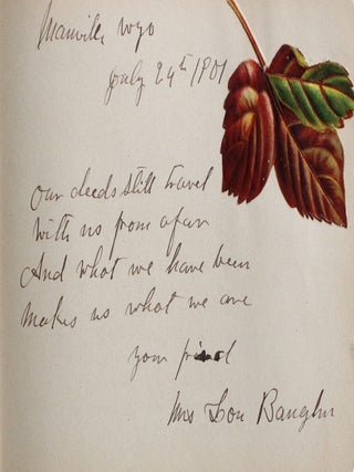[Friendship Book of a Roving Horse and Cattleman].