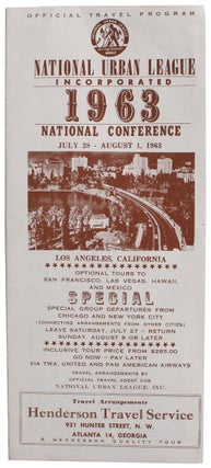 Item #9299 1963 National Urban League Incorporated National Conference Program