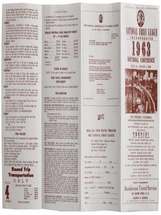 1963 National Urban League Incorporated National Conference Program