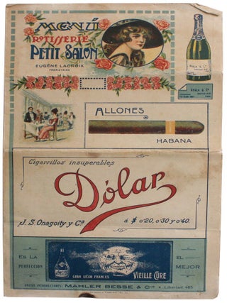 Two Buenos Aires Restaurant Menus 1920s?