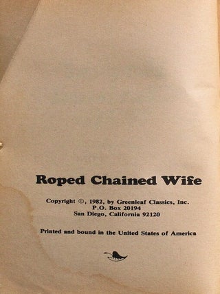 Roped Chained Wife