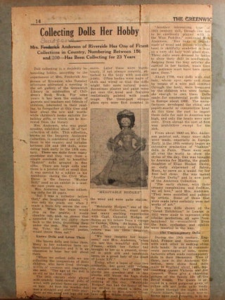[Scrapbook of a Noted Antique Doll Collector].
