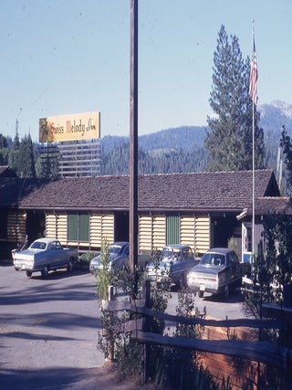 Item #9339 Swiss Melody Inn Fish Camp Yosemite Original 1971 35mm Film Slide