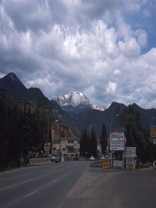 Item #9345 Colorado Springs Street Scene Original 1976 35mm Film Slide