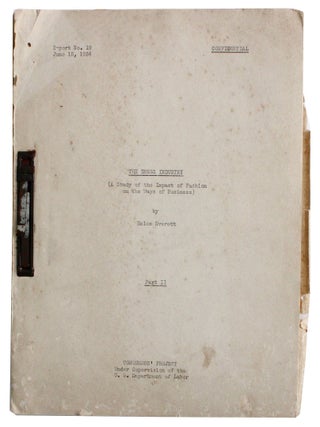 Item #9385 The Dress Industry (A Study of the Impact of Fashion on the Ways of Business). Part...