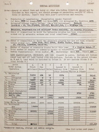 United States Department of the Interior Annual Report, Division of Extension and Industry: Rosebud Jurisdiction, Rosebud Reservation and Yankton Sub Agency.