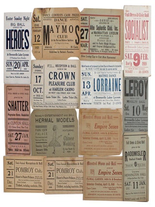 Item #9442 [Archive of Dance Tickets and Song Sheets for Benevolent and Social Clubs