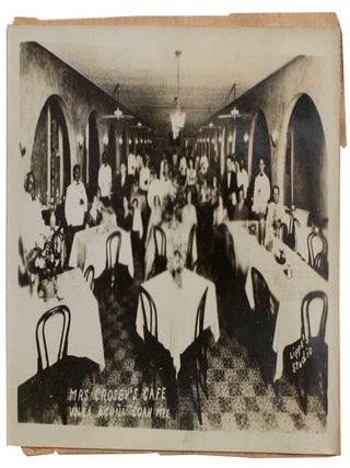 Item #9463 RPPCs of Mrs. Crosby's Cafe in Mexico