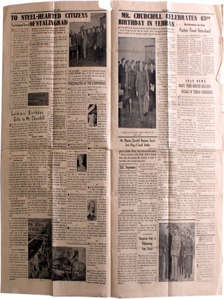 Tehran Daily News Tehran Conference Stalin Churchill FDR Roosevelt 1943