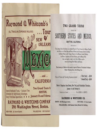 Item #9540 Raymond & Whitcomb Co. Two Tours Through South, Mexico and California