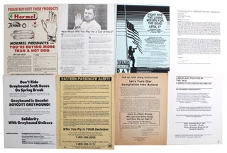 Collection of Labor and Political Protest Flyers