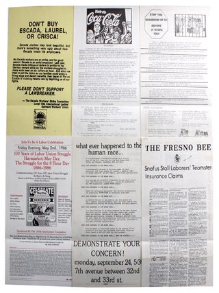 Collection of Labor and Political Protest Flyers