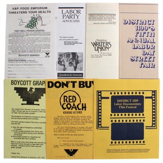 Collection of Labor and Political Protest Flyers