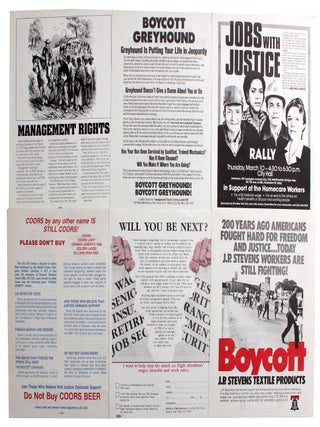 Collection of Labor and Political Protest Flyers