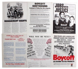 Collection of Labor and Political Protest Flyers