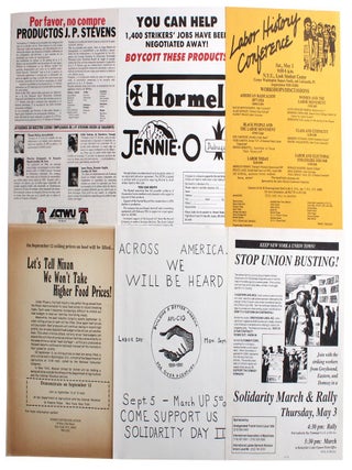 Collection of Labor and Political Protest Flyers