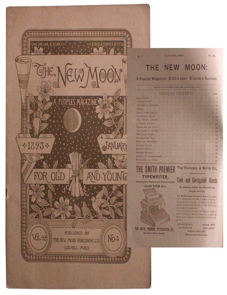 Item #9599 The New Moon Magazine January 1893 Vol. 12 No. 3