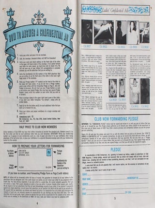 Swingers Personal Ads WOW! No. 15 The Magazine of Club WOW